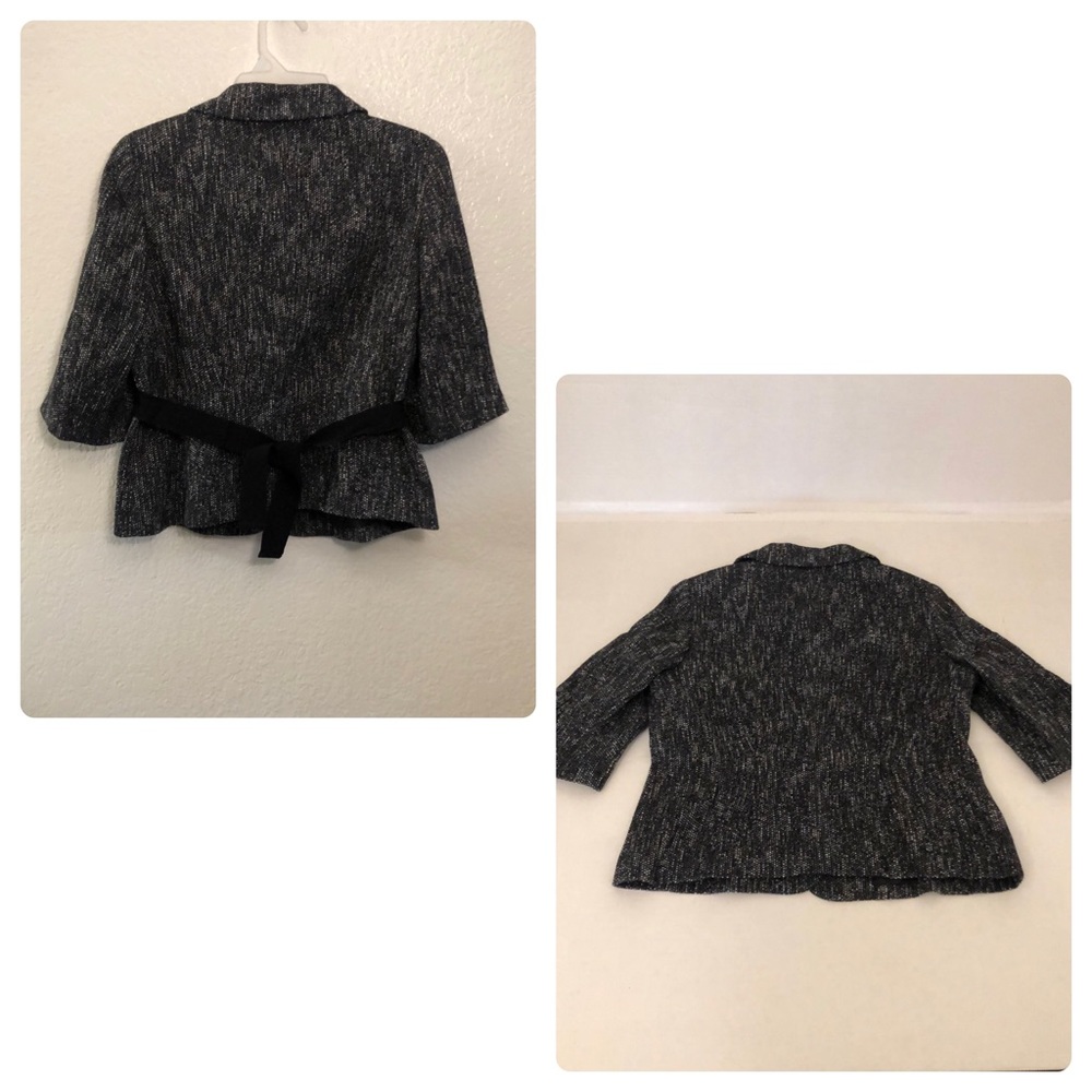TALBOTS Petites Charcoal Tweed Jacket Blazer/Preowned - Picture 11 of 17